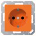 Jung A 1520 BF O - CEE 7/3 - Oranje - Thermoplastisch materiaal - 250 V - 16 A