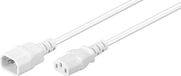 Goobay C13 - C14 stroomkabel voor UPS/PDU - 3x 0,75mm / wit - 0,50 meter
