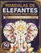 Mandalas de Elefantes con Piedras Preciosas: Libro de colorear para adultos con 50 diseños intrincados que presentan cristales, detalles ornamentales ... simétricos para aliviar el estrés y relajarse