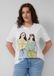 s.Oliver - Dames - Katoenen T-shirt met print op voorzijde - Wit