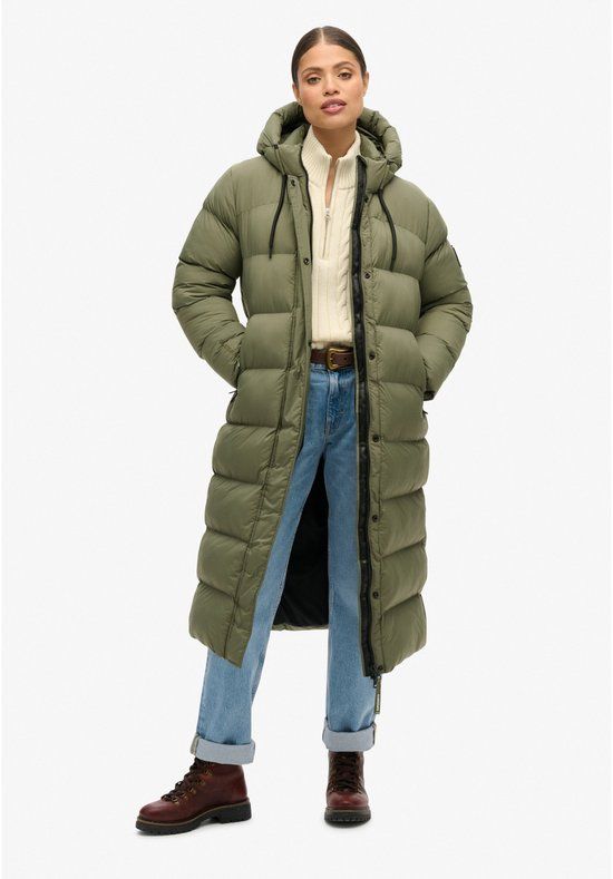 Superdry RIPSTOP LONGLINE PUFFER JACKET Dames Jas - Maat S