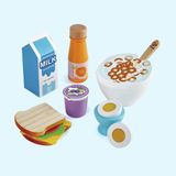 Hape Ontbijtset van Hout – 13-delig Speelkeukenaccessoire voor Kinderen vanaf 3 Jaar