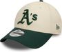 New Era Oakland Athletics Colour Block Cream 9FORTY Adjustable Cap