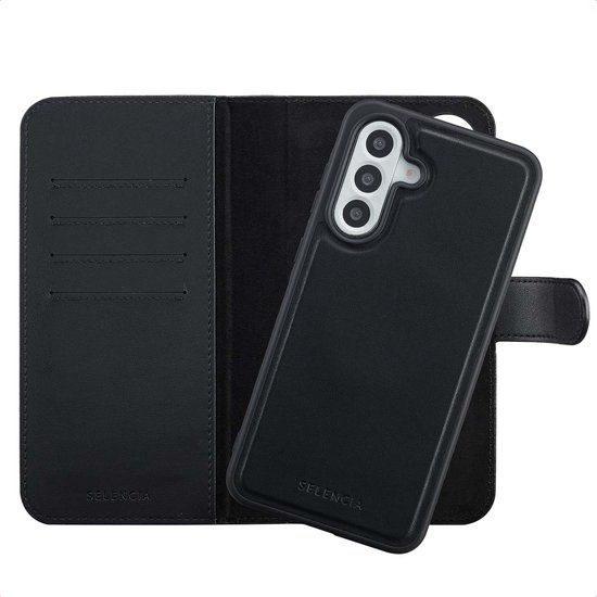 Selencia Olyn Uitneembare Bookcase met MagSafe voor de Samsung Galaxy A56 - Zwart