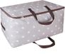 Bol Sac de rangement pliable - Capacité 105L - résistant à l'humidité et au tissu - Gris - Textile