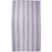 Tropesa Serviette de plage 160 x 90 cm, blanc/lilas rayé