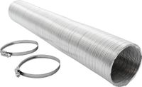 Merkloos Compactslang Ø 80Mm X 2,5 M Aluminium (Incl. 2 Slangklemmen)
