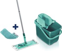 Leifheit Combi Clean Vloerwisser M 33 cm - Compleet Systeem - Micro Duo + Static Plus - Turqoise