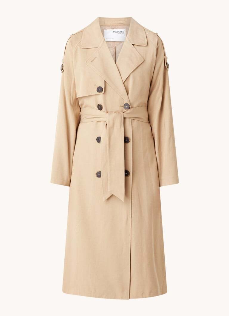 Selected Femme Selected Femme New Bren double-breasted trenchcoat in lyocellblend