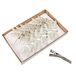Othmar Decorations Kerstboom libellen op clip - 12x st - creme en wit - 10,5 cm - kunststof