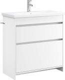 vidaXL Badkamermeubel Set Wit 81 x 40 x 84,5 cm Bewerkt hout
