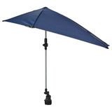 Sport-Brella Versa-Brella Paraplu - reflecteert warmte en zorgt voor UPF 50+ zonnebescherming, klemklemmen op bijna elk oppervlak, kan op stoelen, bleekmiddelen, golftassen en meer worden gemonteerd