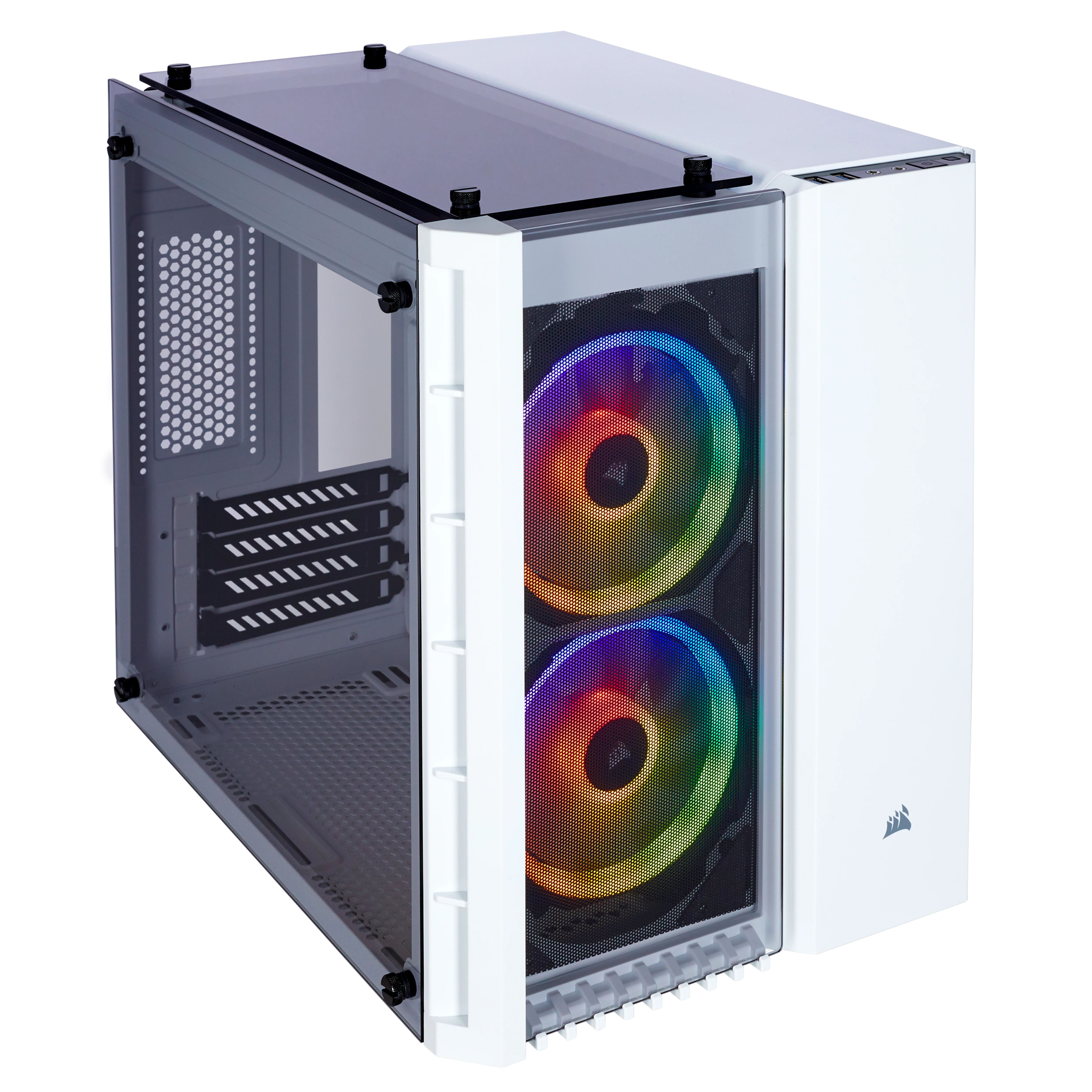 Corsair Crystal 280X Wit Micro Tower PC Case - White