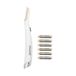 Zenner Trimmer pour le visage sans fil - Trimmer pour le visage incl. 6 lames | Ladyshave compacte pour la lèvre supérieure, le menton et les joues. Fonctionne sur pile AA pour un rasage de près à la maison et en voyage.