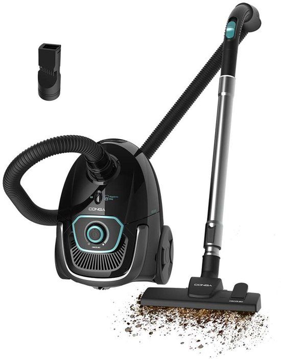 Cecotec Conga Powerbag 2500 Plus Stofzuiger met zak - Zwart