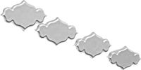 PME Cake Ltd PME Creative Plaque Inserts - Plain Border