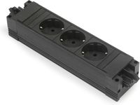 Bachmann stekkerdoos met Wieland GST18® installatiestekker en 3 contacten / zwart