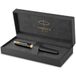 Parker Sonnet-vulpen | Zwart gelakt met gouden afwerking | Medium penpunt | Geschenkverpakking