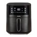 JOCCA Heteluchtfriteuse, 6,5 l, friteuse zonder olie, airfryer, timer, instelbare temperatuur, gezond koken, zwart