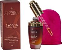 Tanning Glamour SolaVita Zelfbruiner Set | Drops + Applicatie Handschoen | Natuurlijk Bruin Resultaat 6-7 Dagen
