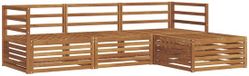 vidaXL - Buiten - bank - set - 4 - st - Naturel - Massief - Acacia - Hout
