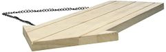 Rayher Houten Pijl Met Metalen Ketting 38,5 x 14,8 cm, Dikte 1,1 mm - Bord Om Op Te Hangen, Plank in Pijlvorm, Deurbord, Deurhanger Blanco, Wegwijzer Hout, Beige
