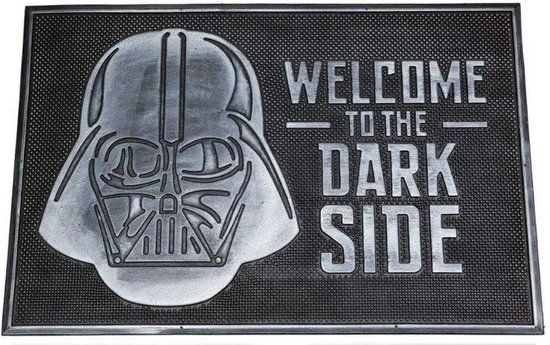 Star Wars Welcome To The Dark Side Rubber Door Mat - Black/Silver - Official Merchandise