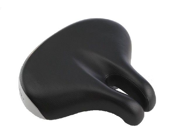 ISM Berkley zadel - Zwart wit - Unisex - Elektrische Fiets, Stadsfiets