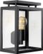 K.S. Verlichting Vecht Plat Buitenlamp Zwart RVS Geborsteld Vierkant E27