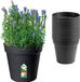 Elho Green Basics Grow Pot 17cm | Set van 20 Kweekpotten - Living Black