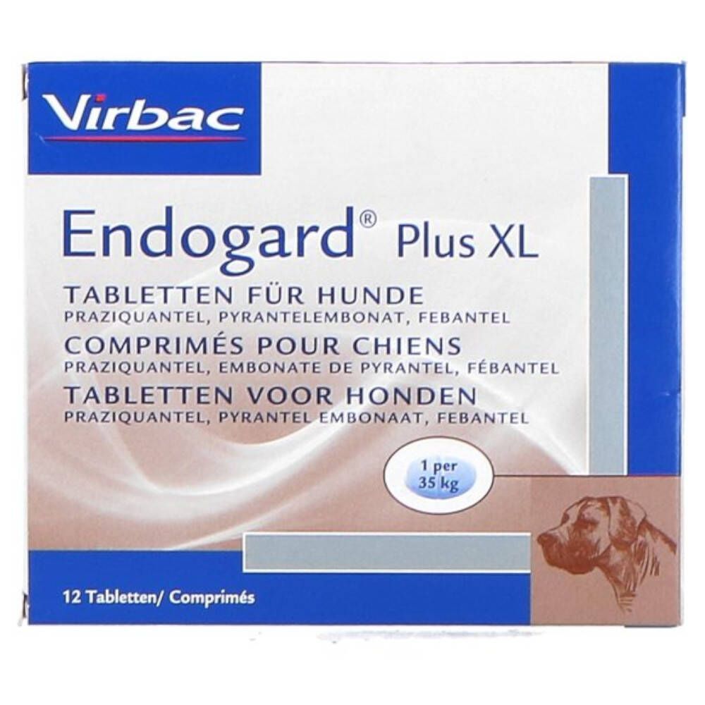 Virbac Virbac Endogard Plus XL Hond 12 tabletten