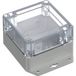 TRU COMPONENTS 6U07090906639 TC-13865260 Boîtier industriel 121,5 x 91,5 x 60 Polycarbonate Gris clair, Transparent 1 pièce(s)