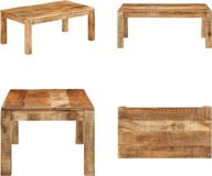 vidaXL Salontafel 100x55x40 cm massief mangohout