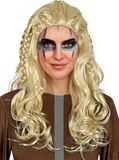 FUNIDELIA Viking Pruik voor Dames - Bruin