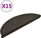 vidaXL - Trapmatten - Zelfklevend - 15 stuks - 56x17x3 cm - Antraciet
