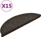 vidaXL - Trapmatten - Zelfklevend - 15 stuks - 56x17x3 cm - Antraciet