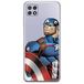 ERT GROUP mobiel telefoonhoesje voor Samsung A22 5G origineel en officieel erkend Marvel patroon Captain America 011 optimaal aangepast aan de vorm van de mobiele telefoon, gedeeltelijk bedrukt