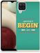 Samsung Galaxy A12 Étui en silicone avec nom Citation Début
