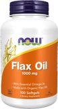 Flax-olie, NOW Foods Flax Oil Gelcaps - 250 softgels