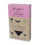Zwarte menstruele rok, naadloos, maat XL