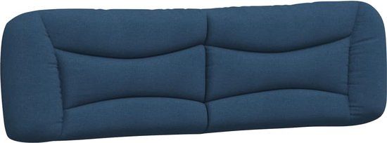 vidaXL Hoofdbordkussen "Hvar" 180 cm stof blauw