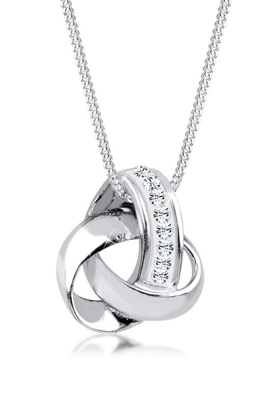 Elli Dames Halsketting met Kristallen - 925 Sterling Zilver - Zilverkleurig