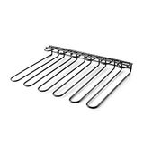 Lacor - 62255 - Due zwarte bekerhouder, capaciteit voor 20 glazen, plafond- of wandmontage, ijzer, zwarte kleur, 45 x 32 cm