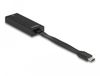 DeLOCK 66246 USB-C naar RJ-45 Adapter Zwart