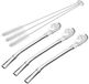 Sans marque Paille - Brosse de nettoyage - Filtre à thé 1mm - 3 pièces - Pour Yerba Mate et thé - Argent