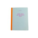 Mr Wonderful Notitieboek, A5, gelinieerd, 80 pagina's, genaaide omslag, koffieshots en last-minute plans