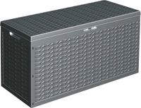 Cargo Box Opbergbox Kussenbox - tuinkist 320 liter - antraciet - 120 x 45 x 60 cm