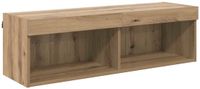 vidaXL TV Wandkast 100 x 30 x 30 cm Artisan Eiken Bewerkt hout