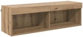 vidaXL TV Wandkast 100 x 30 x 30 cm Artisan Eiken Bewerkt hout