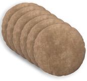 vidaXL - Kussensloop - 6 stuks - HEERLEN - Taupe - Ø 40 cm - Katoensatijn